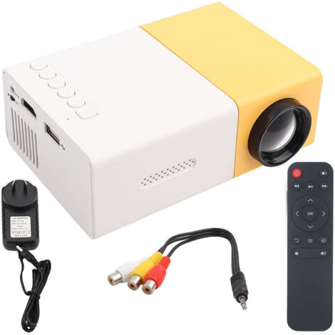 Projecteur LED Portable Mini Cinéma Maison HD 1080P HDMI VGA Lecteur Multimédia avec Prise AU 110‑240V