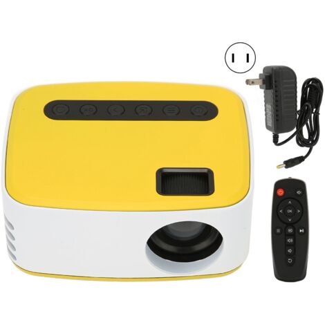 Projecteur LED Portable WiFi USB 1080P Haut-Parleur Intégré pour Maison Camping Voyage 100‑240V Prise US