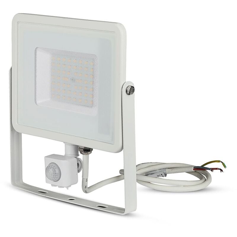 Projecteur orientable led - Samsung - Capteur pir - IP65 - Blanc - 50W - 4000 Lumens - 3000K