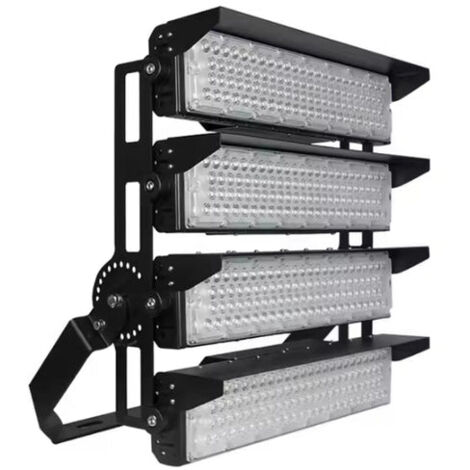 Projecteur LED Puissant Industriel 1000W 170lm/W IP66 Noir Orientable - Blanc Neutre  - SILUMEN