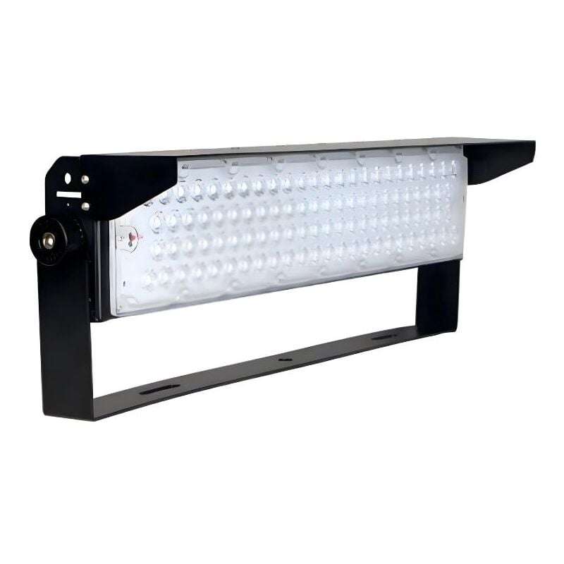 Projecteur LED Puissant Industriel 250W 170lm/W IP66 Noir Orientable - Blanc Neutre - SILUMEN