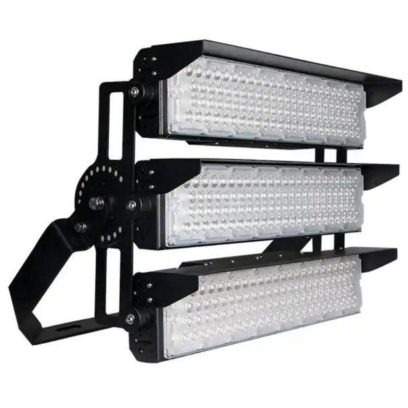 Silumen - Projecteur led Puissant Industriel 750W 170lm/W IP66 Noir Orientable - Blanc Neutre