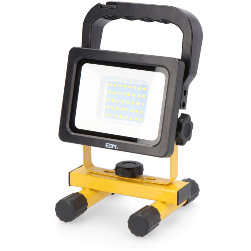 EDM - Spot led rechargeable 20W, 2 Modes, IP54, 4h d'autonomie 36130