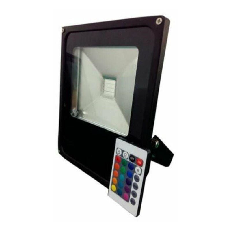Silamp - Projecteur led rgb 10W Extérieur IP66 Plat noir