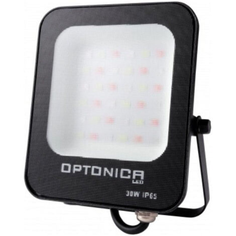 Projecteur LED RGB 30W Extérieur IP66 Plat NOIR - SILAMP