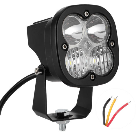 Projecteur LED RGB 40W avec support réglable pour voiture et moto