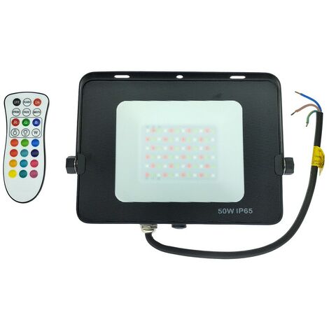 Projecteur LED RGB 50W Étanche IP65 Forte luminosité - Digilamp