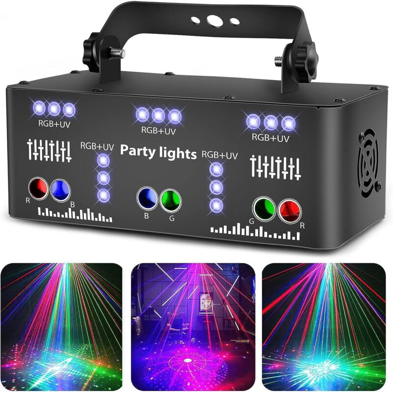 Projecteur LED RGB à effet DMX pour soirées KTV, réunions de famille, mariages, anniversaires