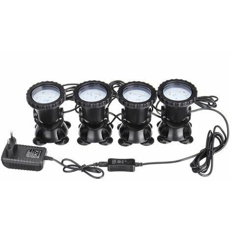 Projecteur LED RGB pour éclairage subaquatique de piscine, fontaine, aquarium + télécommande AC100-240V