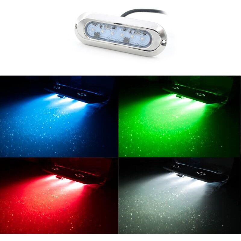 Projecteur led submersible rgb pour embarcations - 12V - 30W -