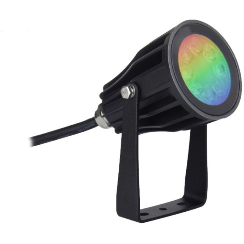 Projecteur Led Rond Ext 9W (80W) IP65 RGB + Blanc 2700ï¿½K ï¿½ 6500ï¿½K