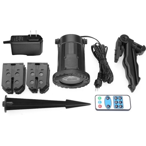Projecteur LED rotatif Paysage Décoration de Noël Télécommande Japon