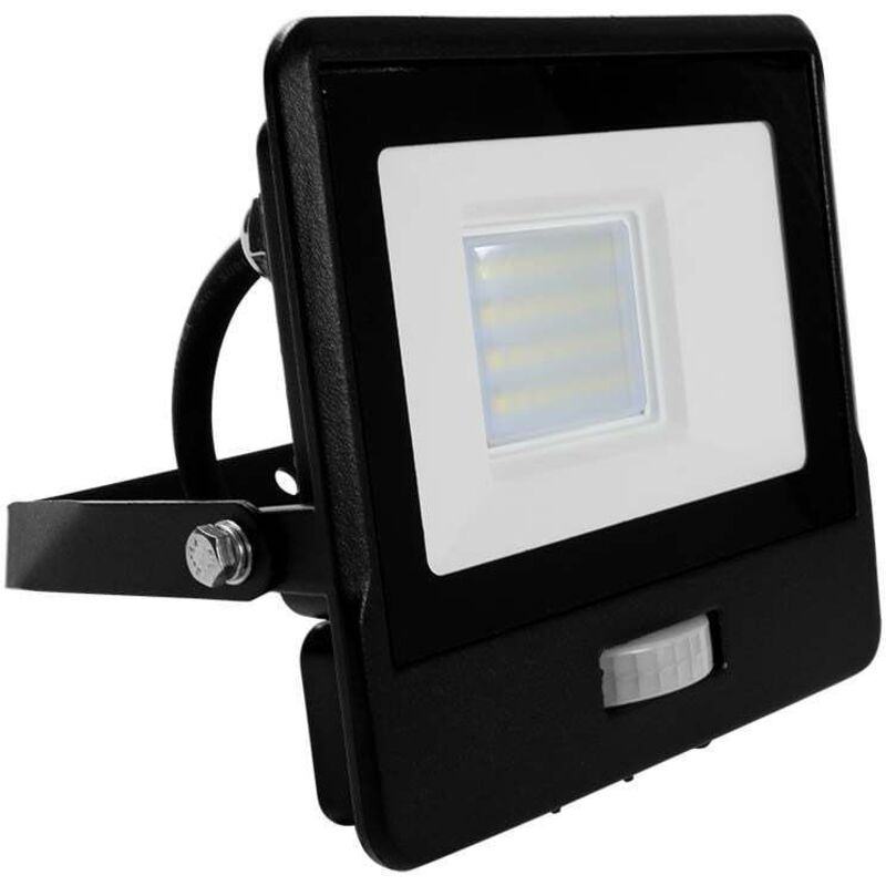 V-tac - Projecteur led - Samsung - Capteur pir - IP65 - Noir - 20W - 1510 Lumens - 6500K