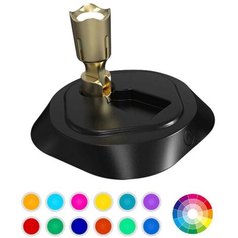 Projecteur LED sans fil d'intérieur 3000K 4000K 5000K pour éclairage indirect d'œuvres d'art murales - Noir
