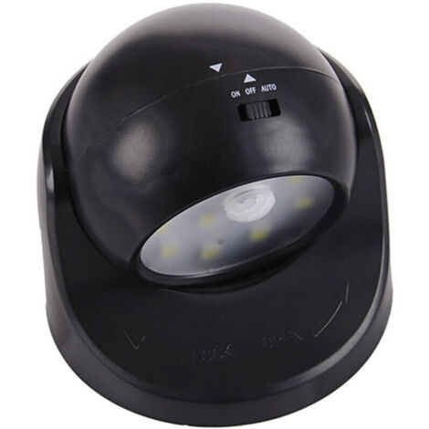Projecteur LED Sans Fil pour Intérieur et Extérieur avec Détecteur de Mouvement et Alimentation par Piles