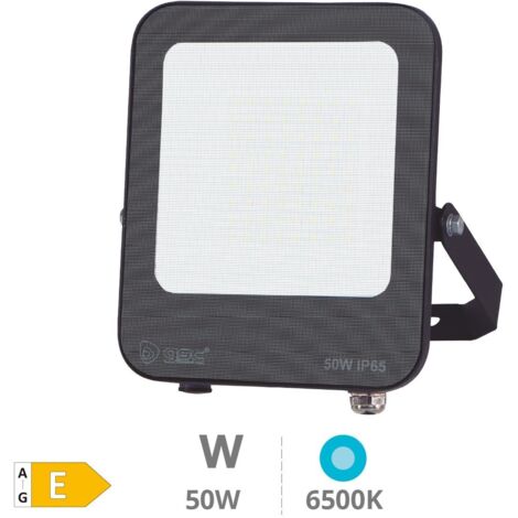 Projecteur LED Santadi 50 W 6 500 K IP65 noir en aluminium
