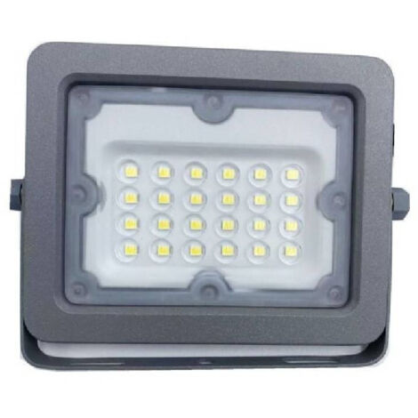 Projecteur Led Slim Outdoor Gris 20 W Ip65 Lumière 6 500 K 4 000 K 3 000 K Fs20 W