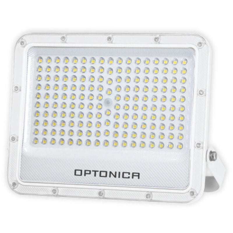 Projecteur LED SMD Corps Blanc IP65 - 100W - 10000lm - Blanc du Jour 6000K - 260 x 225 x 34mm