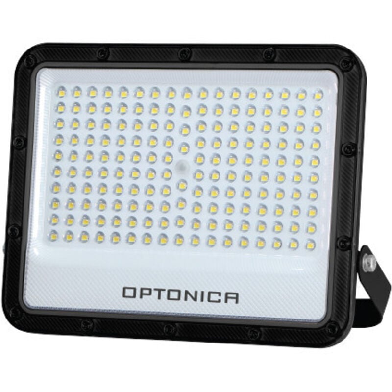 Optonica - Projecteur led smd Corps Noir IP65 - Blanc Chaud 3000K - 10000lm - 100W - 260x225x34mm