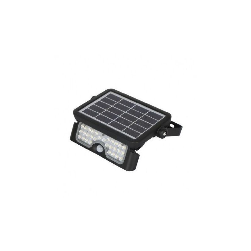 Vision-el - Projecteur ExtErieur led Solaire Noir 5W 4000°K IP65