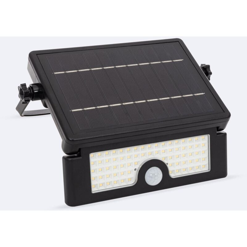 Projecteur led Solaire 6W IP54 avec Détecteur de Mouvement pir et Crépusculaire 4000K Blanc neutre