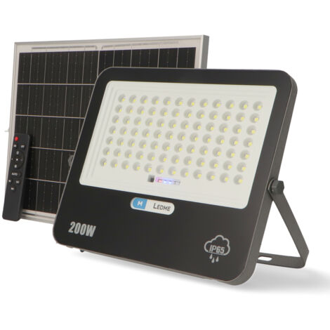 Projecteur LED Solaire Milan 200W 6000K - Ledme - LM6507