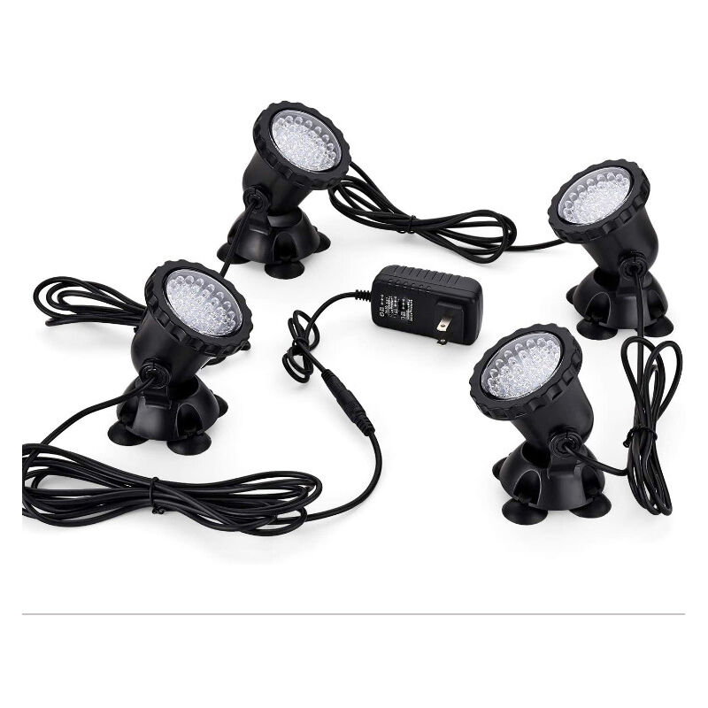 Projecteur LED submersible RGB Projecteur étanche Contrôlable par application avec télécommande IP68 étanche pour jardin, piscine, étang