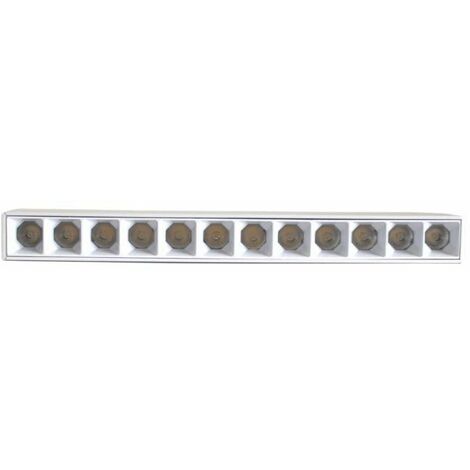 Projecteur LED sur Rail Magnétique 48V DC 12W - Blanc Neutre  / Blanc / Oui - SILUMEN