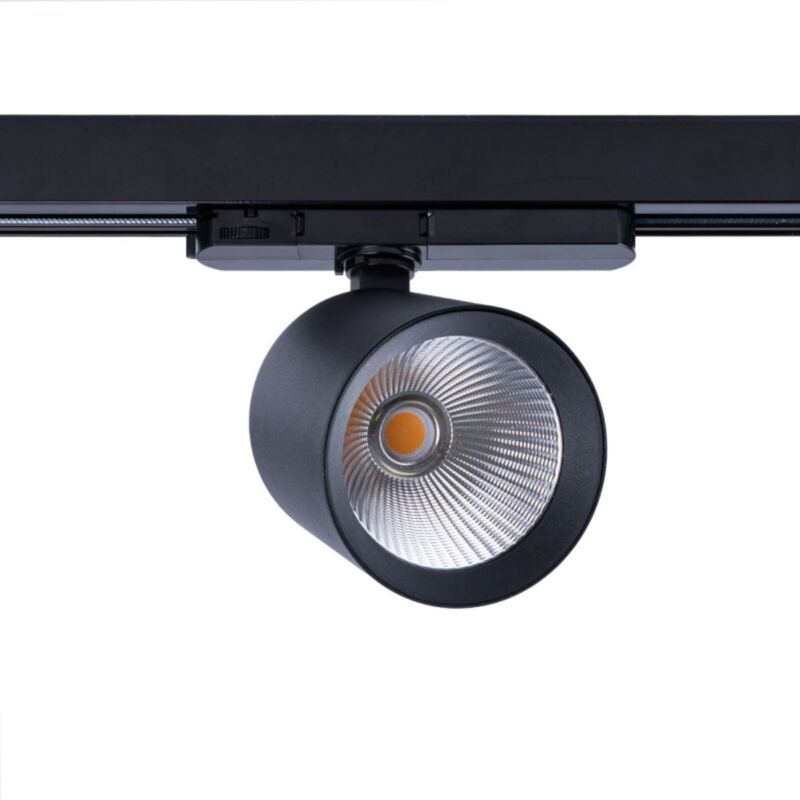 Projecteur led sur rail triphasé 4000K - 40W - irc 95 - Driver - Blanc Neutre