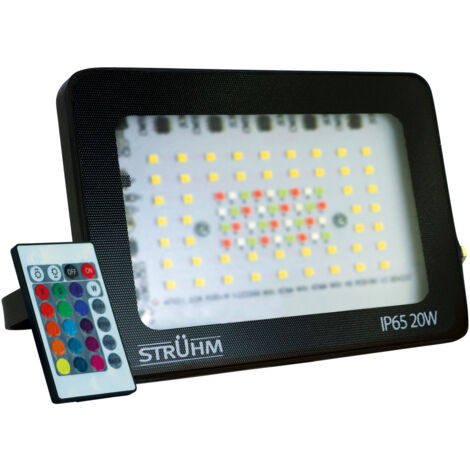 Projecteur LED TABLET 20W RGBW noir