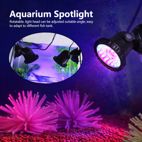 Projecteur LED Télécommandé Multicolore Éclairage Aquarium 100-240V avec Batterie Incluse -AUTRES