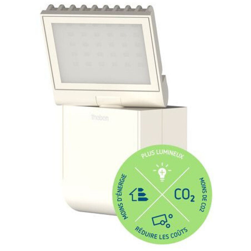 Led spot lumineux 8 watts, blanc - downlight/spot/projecteur theleda S8-100L wh Theben 1020600