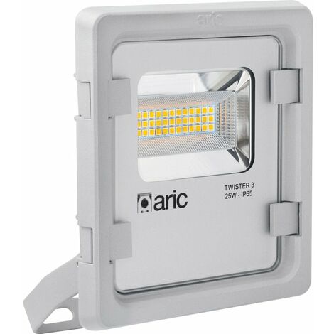 ARIC 51318, Projecteur extérieur connecté noir IP65 LED 25W RGB-W