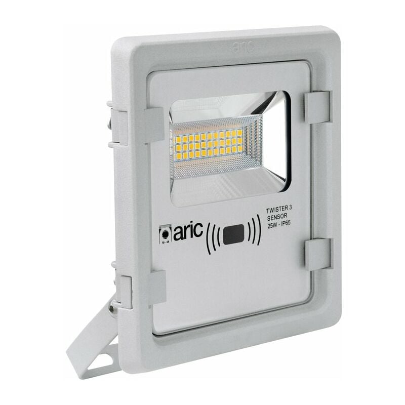 Projecteur led Twister 3 Aric 25 w - 3000 k - 2500 lm - Sensor : détecteur de mouvement intégré - IP65 - IK08