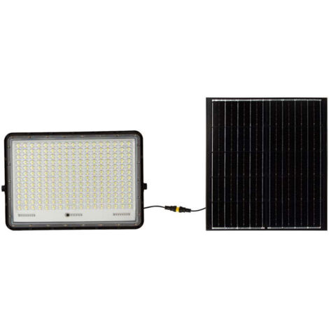 Projecteur LED V-TAC 30 W avec télécommande et panneau solaire, blanc froid, IP65
