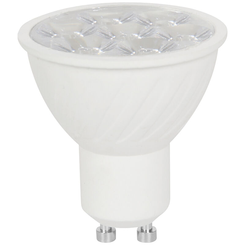 Projecteur LED V-TAC GU10 6 W, angle de faisceau 10°, 4 000 K, couvercle transparent – SKU 24021