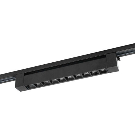 Projecteur Linéaire sur Rail Monophasé 20W 33cm Noir - Blanc Neutre  - SILUMEN