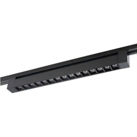Projecteur Linéaire sur Rail Monophasé 30W 46cm Noir - Blanc Neutre  - SILUMEN
