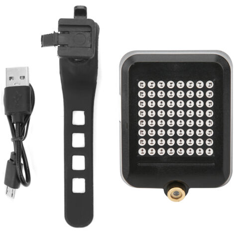 Projecteur Lumière Arrière Vélo Frein, Clignotants USB Rechargeables pour Sécurité Cyclisme