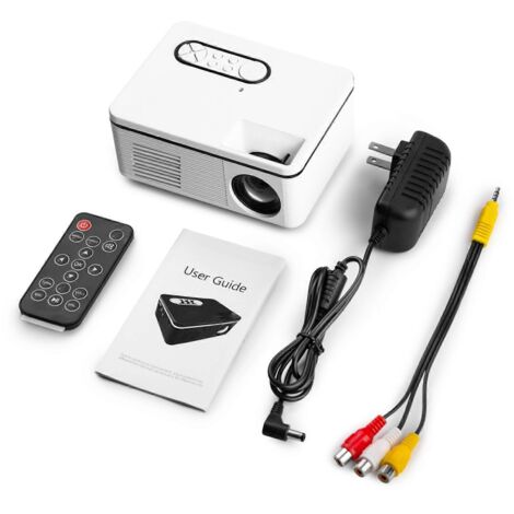 Projecteur lumineux, images plus nettes, lecteur vidéo portable pour TV et ordinateur
