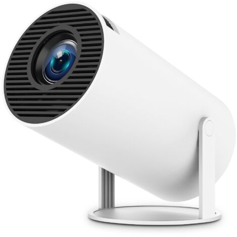 Projecteur Mini - WiFi 2,4 GHz et 5 GHz - Bluetooth 5,2 - Correction Keystone Automatique Verticale - Résolution 1080P - Pour Intérieur et Extérieur - 1 Pièce