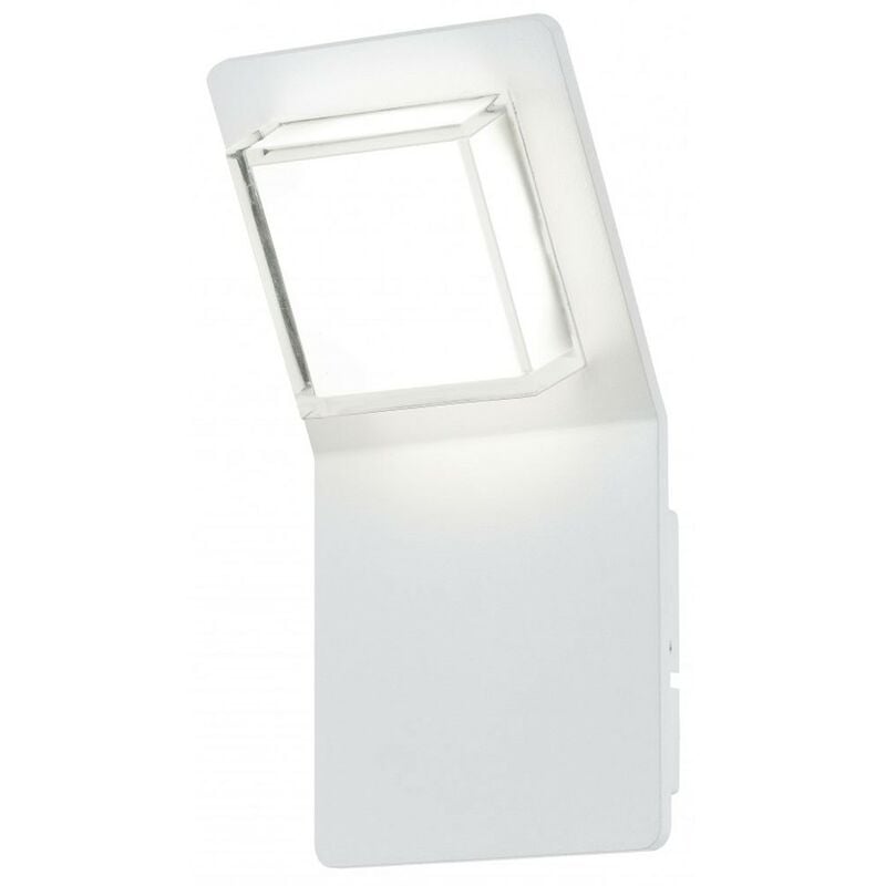 Projecteur mural led 2,5 watts lampe d'extérieur blanche en aluminium IP44 Eglo 78053