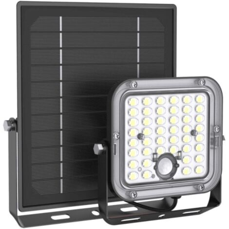 Projecteur mural Solaire 10W, 1400 lumens, IP65, détecteur de mouvement désactivable