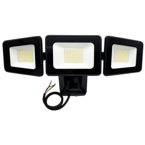 Projecteur Orientable Triple Tête 100W IP65 - Blanc Neutre - SILUMEN