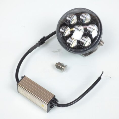 Projecteur phare additionnel rond LED 12V 21W pour moto Quad