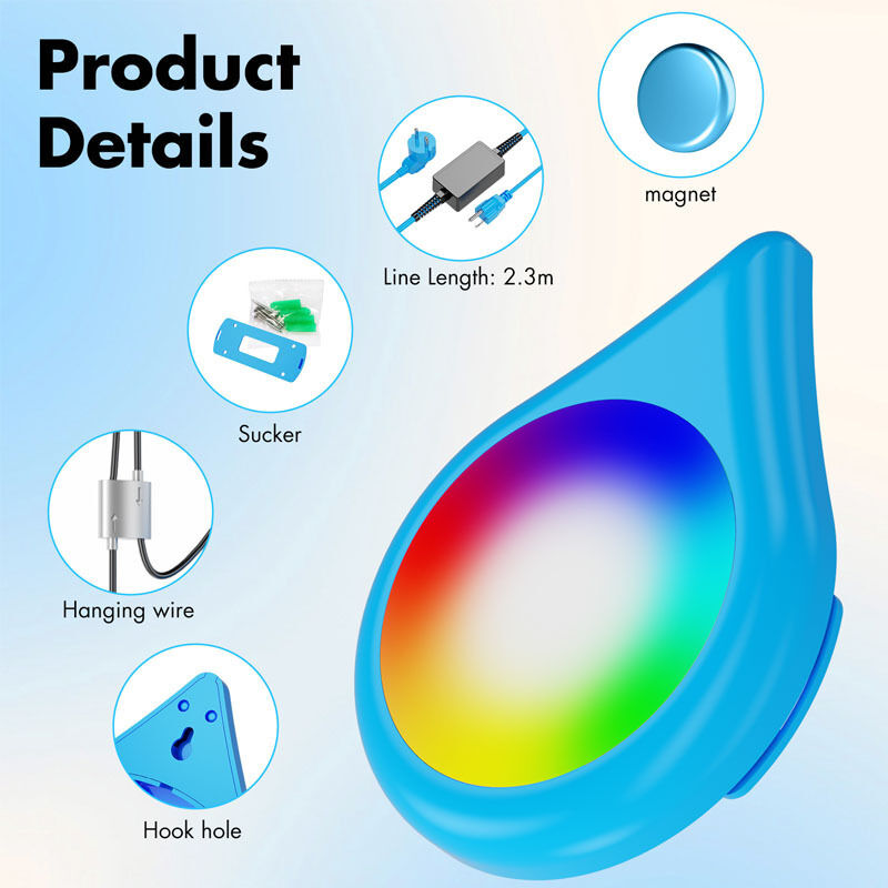 Projecteur Piscine à LED pour Piscine hors sol, 10W Smart LED Lampe Suspendu Effets D'éclairage Multiples Contrôlé par APP, Timing/Synchronisation de Projecteur Piscine à LED pour Piscine hors sol, 10W Smart LED Lampe Suspendu Effets D'éclairage Multiples Contrôlé par APP, Timing/Synchronisation de