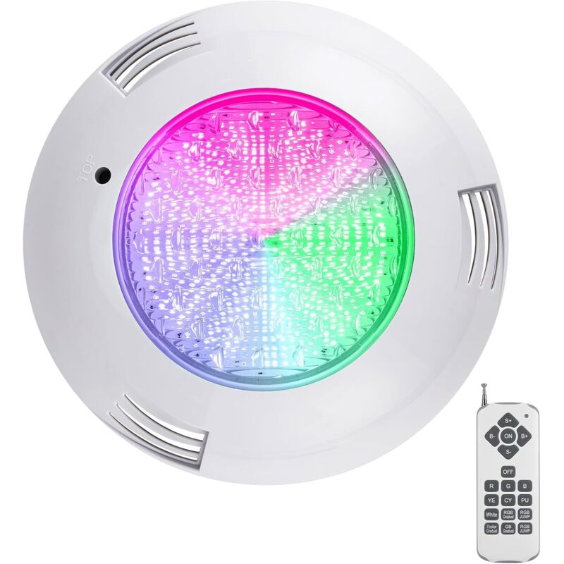 Projecteur Piscine LED , 35W Lampe Piscine extra-plats RGB Dimmable Multicolore Changement LED Submersible avec Télécommande,Angle de faisceau Projecteur Piscine LED , 35W Lampe Piscine extra-plats RGB Dimmable Multicolore Changement LED Submersible avec Télécommande,Angle de faisceau