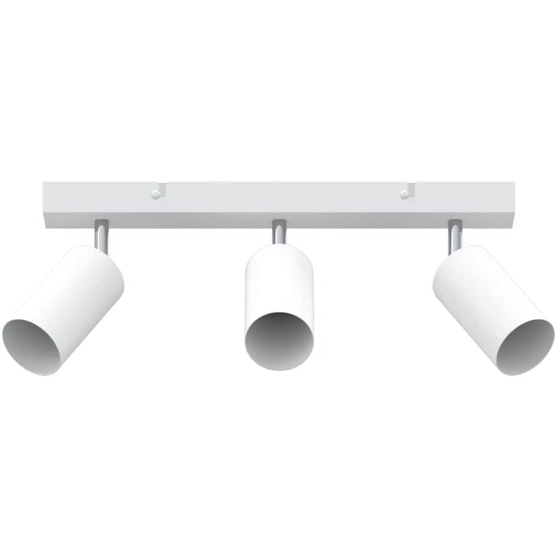 Vidaxl - Projecteur de plafond 3 voies ajustable blanc GU10