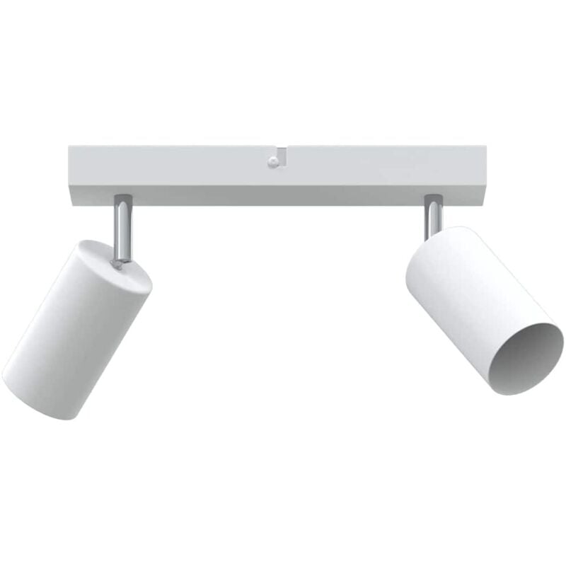 Vidaxl - Projecteur de Plafond 2 Voies Réglable Blanc GU10