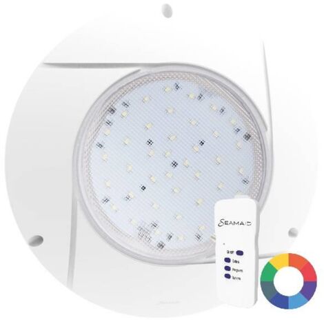 Projecteur plat LED 90 couleurs 16W – Télécommande 433Mhz – Indice de protection IP68 – Éclairage de piscine immergé – Seamaid